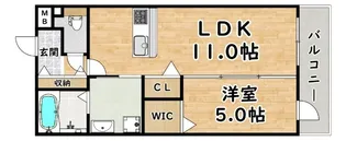 ルアーナ姫島【2階】の間取り