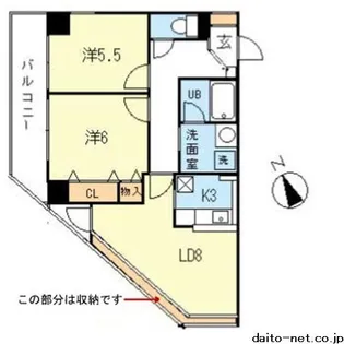 グランベルテ田端【13階】の間取り