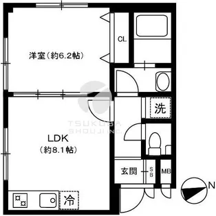 グリーンコート高円寺【1階】の間取り
