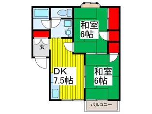 コ-ポラスホワイト【2階】の間取り