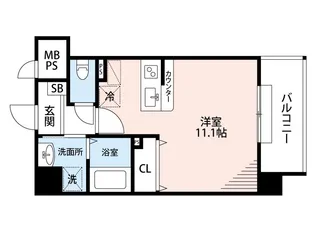 Chelsea Manor新屋敷【3階】の間取り