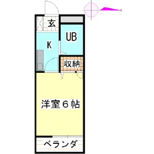 ガーデンシティーA【3階】の間取り