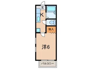 シャト-瑞穂【1階】の間取り