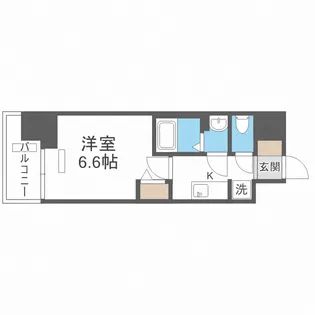 プレサンス立売堀ベルヴィル【14階】の間取り