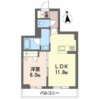 福島県郡山市西ノ内1【マンション】の間取り