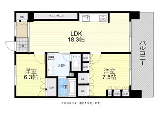 アーバンビュー宇品フェアパーク【12階】の間取り