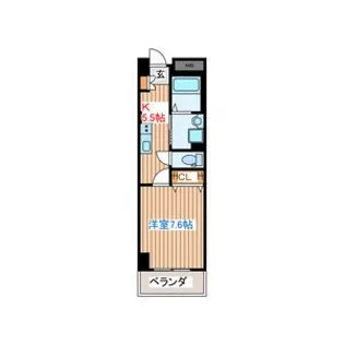 URBAN FLATS北上【10階】の間取り