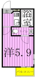 ラビアン竹ノ塚【1階】の間取り