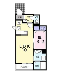 メゾンド・ドルフィンII【1階】の間取り