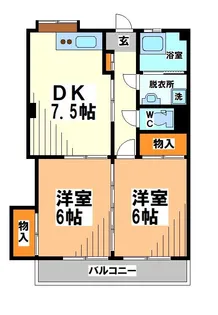 カーサ山上(ヤマガミ)【1階】の間取り