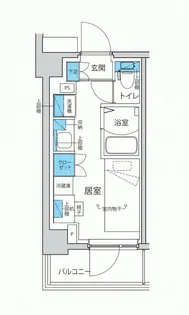キャンパスヴィレッジ登戸【2階】の間取り