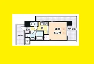 サンスクエア新大阪【5階】の間取り