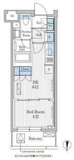パークアクシス東陽町レジデンス【2階】の間取り