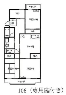 ペアシティ久喜弐番館【1階】の間取り
