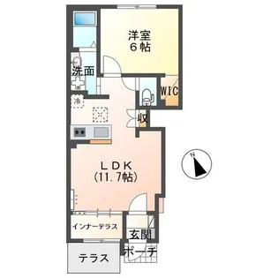 パドマテラス(PADMA TERRACE)【1階】の間取り