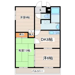 ソレアード【2階】の間取り