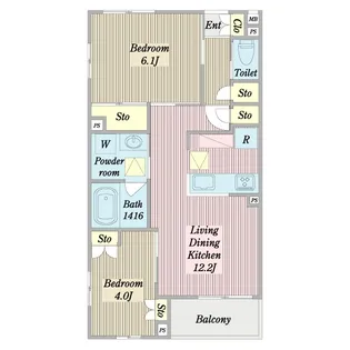 カローレ・デル・ソーレ【3階】の間取り