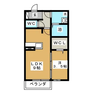 グランモア花林【1階】の間取り