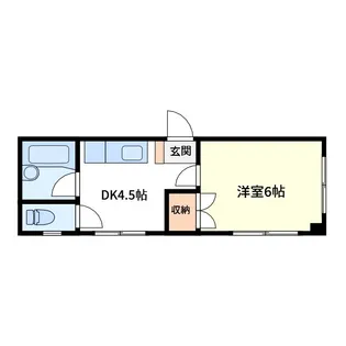 ピーエスハイツ【1階】の間取り