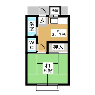 サンハイツ【2階】の間取り