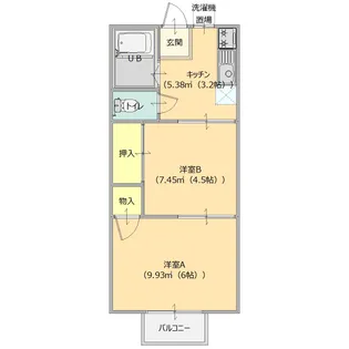 リバティ広内【2階】の間取り