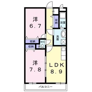 クララ・ファミリア2【2階】の間取り