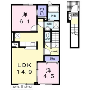 スパライ銀世 VII【2階】の間取り