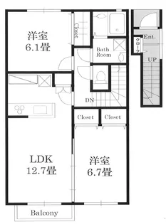 武蔵野フォレスト【2階】の間取り