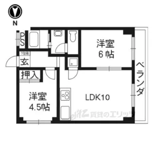 アベール大江【3階】の間取り