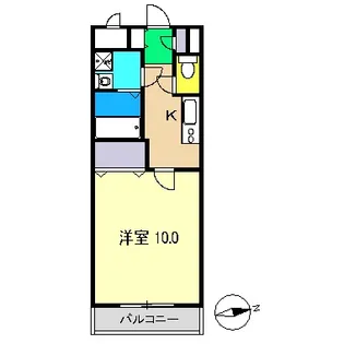 Y sフラット【4階】の間取り