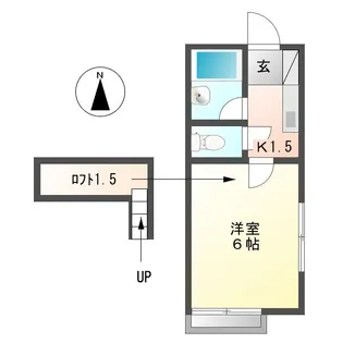 マリオ島崎【2階】の間取り