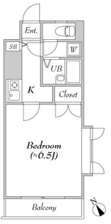 メゾンドムートン【2階】の間取り