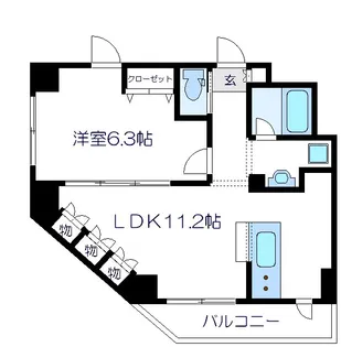 クエル田端【7階】の間取り