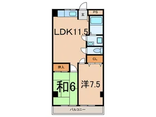 ニューハイム東海【4階】の間取り