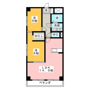 カーディナル真野ビル【10階】の間取り