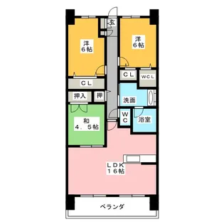 アルファステイツ高崎駅東【12階】の間取り