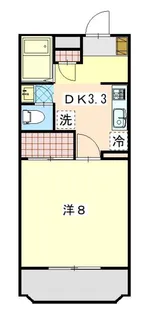松ヶ岡マンション【4階】の間取り