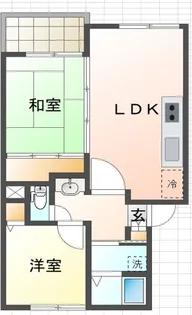 リバーハイツ【3階】の間取り