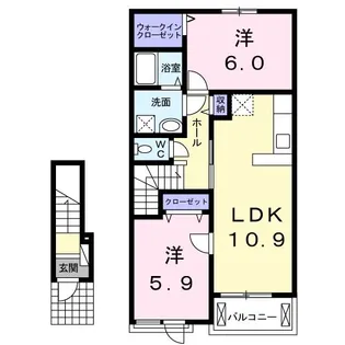 グラン ジュテ【2階】の間取り