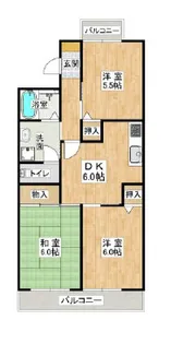 ベルコリーヌ【1階】の間取り