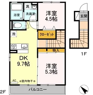 ヴァンベール湘南 III【2階】の間取り