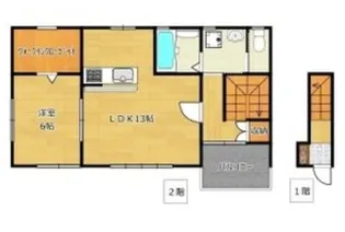 アージェント東静岡【2階】の間取り