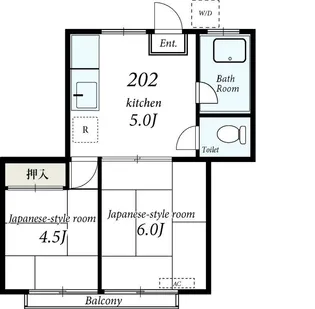 グレーエス日光【2階】の間取り
