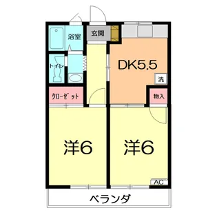 エクセルかわなべ【2階】の間取り