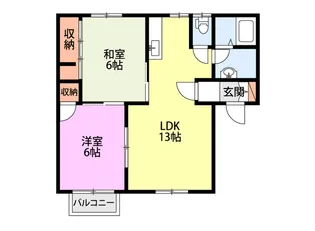 アトラス小針【2階】の間取り