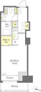 プライムメゾン森下WEST【4階】の間取り