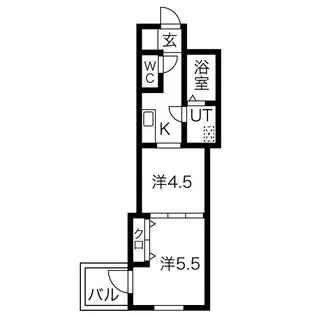 ミュプレ北浜EAST【10階】の間取り