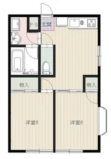 カーサヒルサイドD【2階】の間取り
