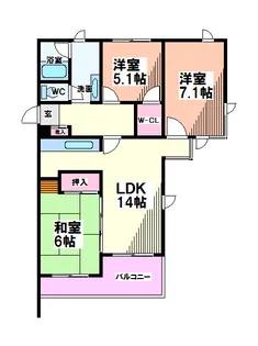 メゾンプルミエ【1階】の間取り