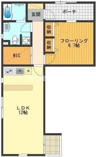 メゾン・ド・シュクレ【1階】の間取り